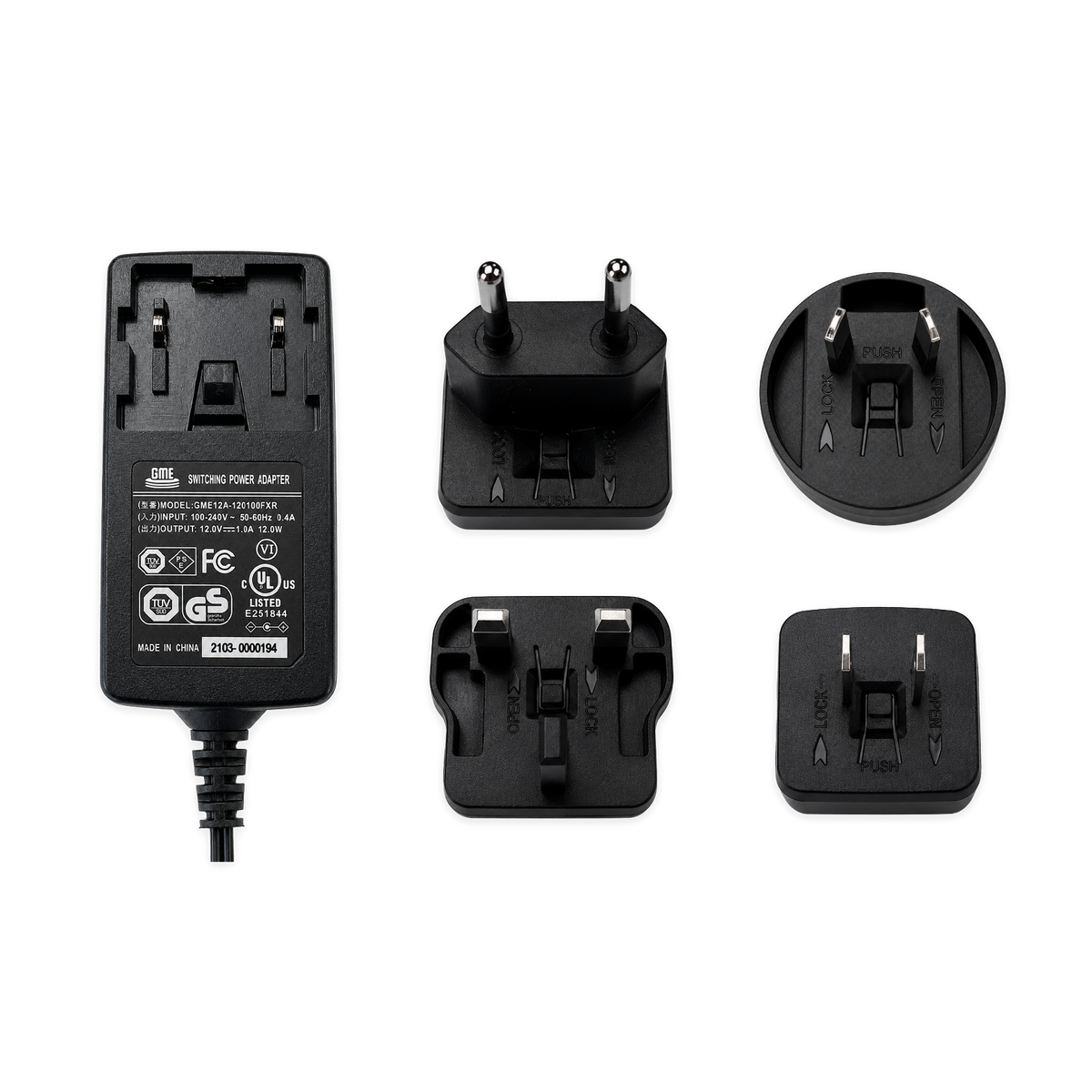 GME12A 12V DC Power Adapter Kit